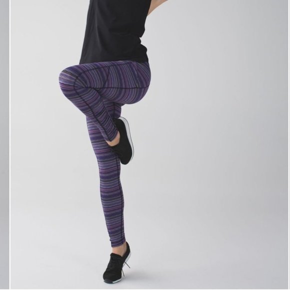 Lululemon Speed Tight IV Leggings Space Dye Twist Ultra Violet - Picture 2 of 16